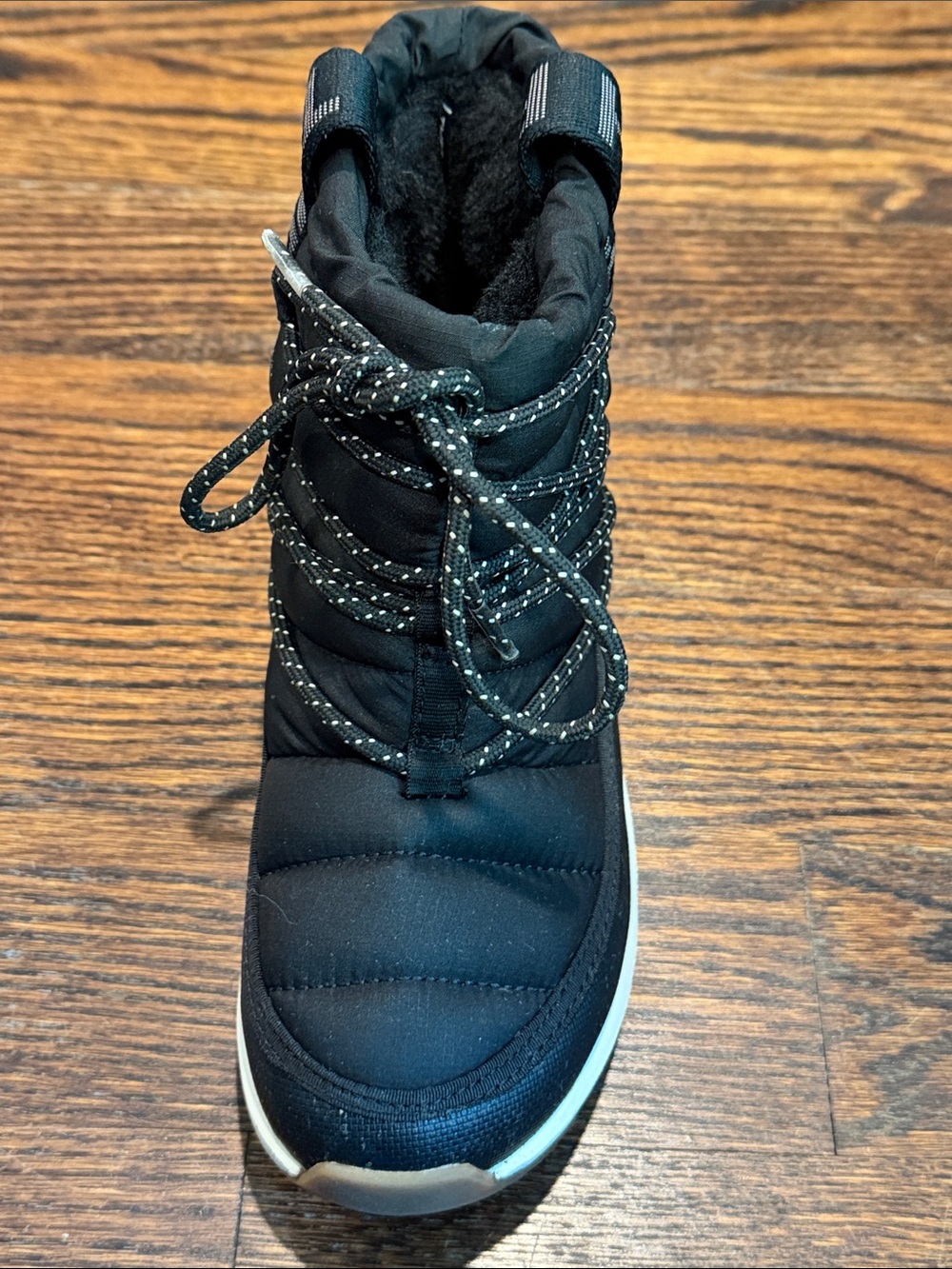 The North Face Black Quilted Lace-Up Winter Boot (244) - Picture 6 of 16